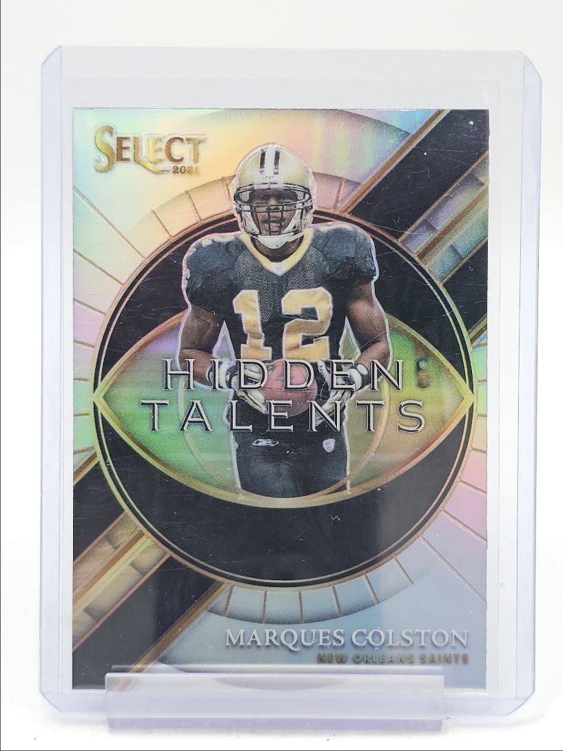 MARQUES COLSTON 2021 SELECT HIDDEN TALENTS SILVER PRIZM SAINTS Q1605