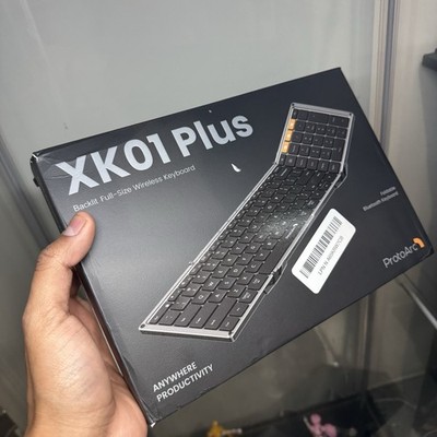 ProtoArc XK01 Plus Business Travel Foldable Bluetooth Keyboard With Numpad