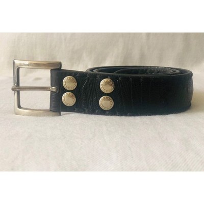 Machine by Bassico Vintage Black Leather Belt 38” Unisex 2  display picture 1