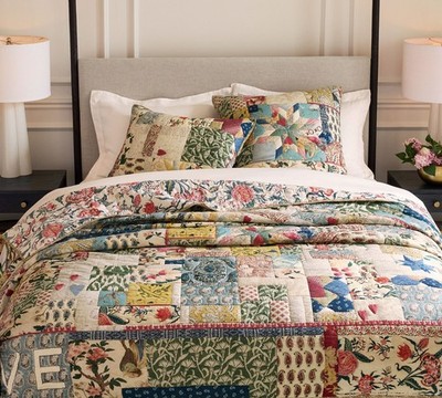 HOT DEAL - Pottery Barn Elise Love Quilt, Full/Queen (US STOCK)