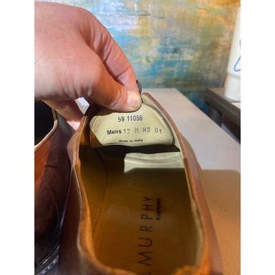 Johnston & Murphy J.M. 1850 Mens 12 M Tan Leather Cap Toe  display picture 1