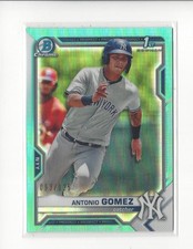 2021 Bowman Chrome Prospects Aqua Refractor #BCP82 Antonio Gomez Mets /125 