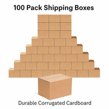 8x6x4 Shipping Boxes Corrugated Cardboard Mailer Packing Boxes 100 Pack