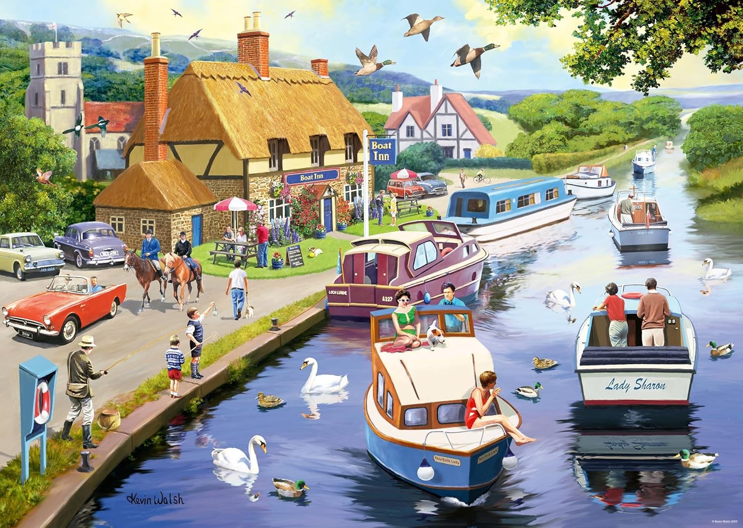 Ravensburger Leisure Days No.7 Evening on the River 1000 Piece Jigsaw Puzzles f