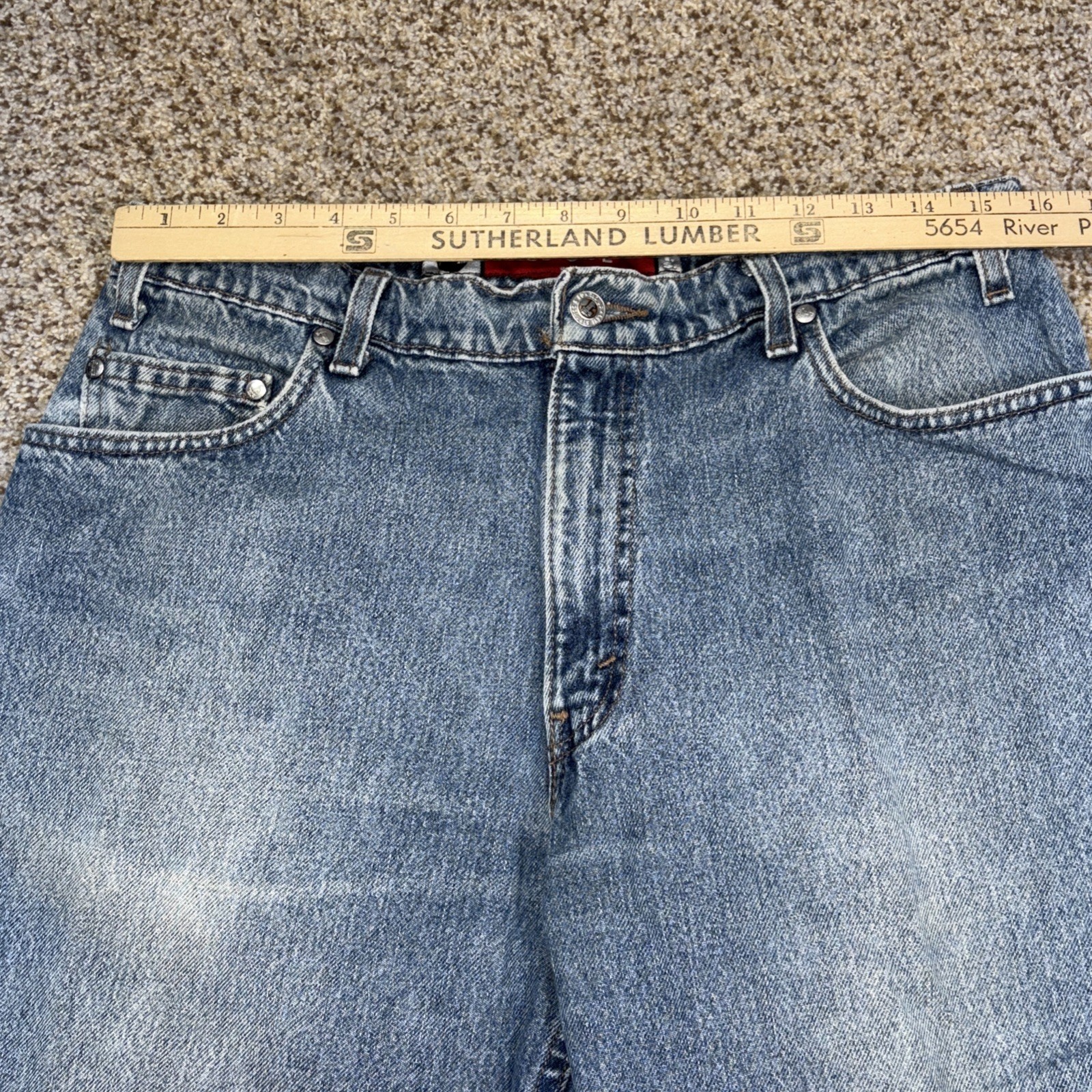 Vtg Levis Silvertab Silver Tab Denim Skate Grunge Jeans 33x32 Fits 31 X 29.5 - View 6