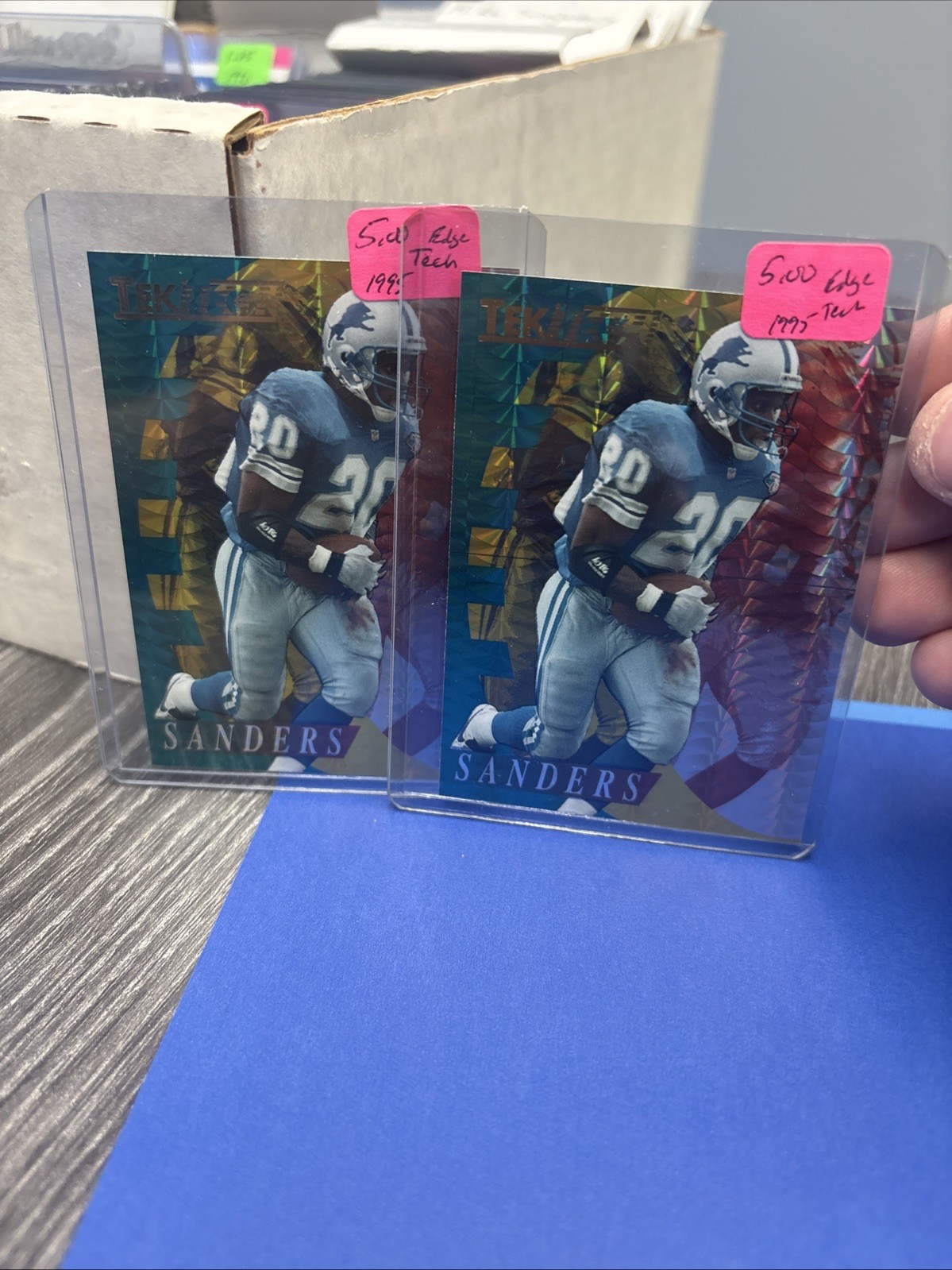 Window Edge Sander 1995 Edge Tech Barry Sanders Lot Of 2 | eBay