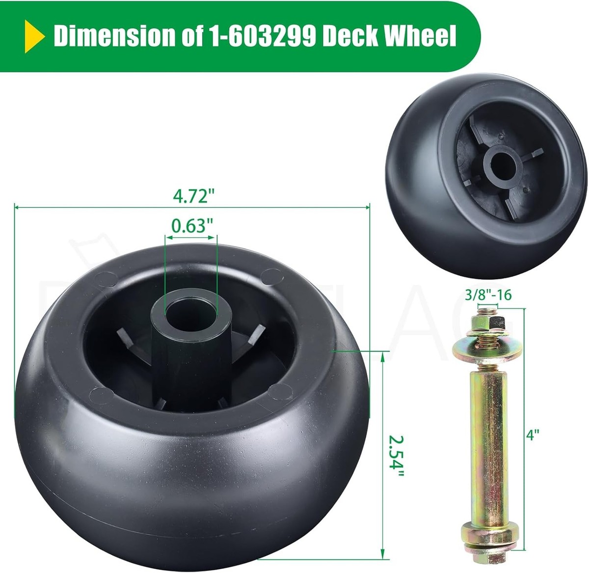 6 Deck Wheels for 60
