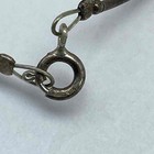 Sterling Silver 925 Marcasite Blue Crystal Ring Size 8 Necklace Jewelry Set — photo 5