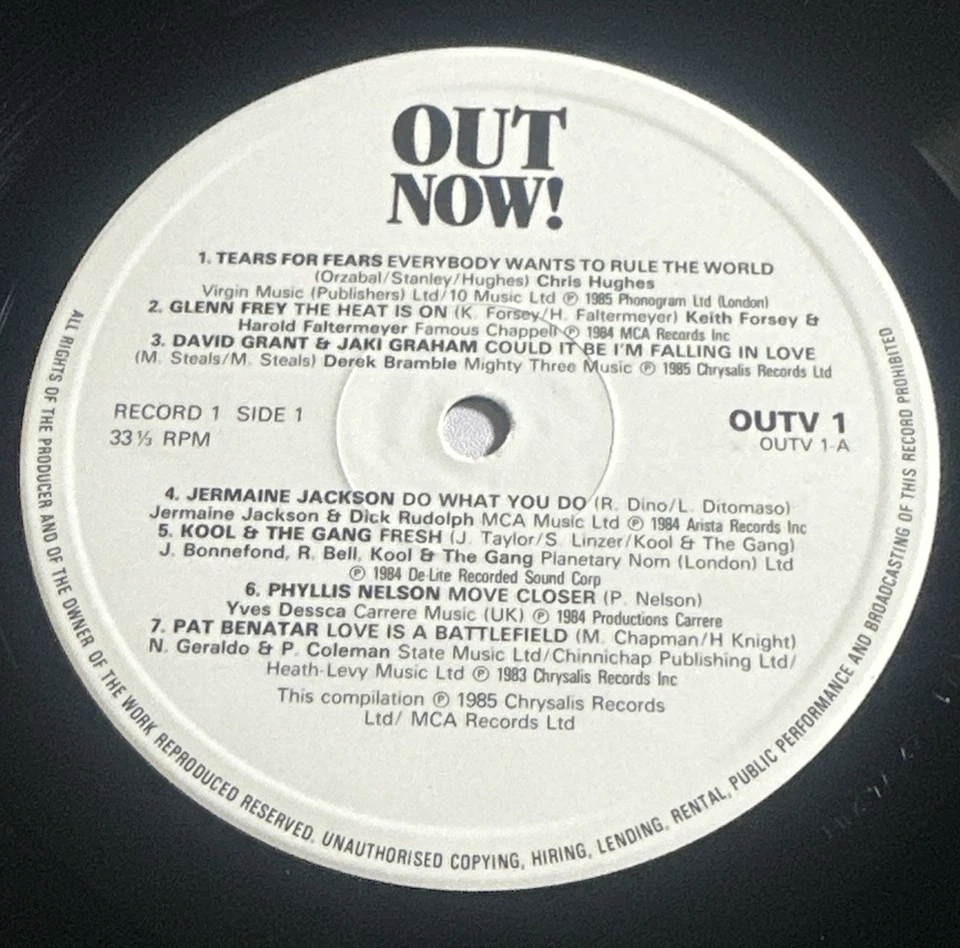 Out Now ! 28 Hot Hits - Vinyl Double Compilation Album Gatefold (1985) NM / EX - Image 4 of 4