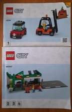 Lego City Instructions Booklets 60347 ( No Lego Bits Included)- 2022