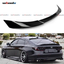 For 18-22 Honda Accord JDM Style Painted Gloss Black Highkick Trunk Spoiler Wing