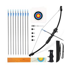 40" Youth Bow and Arrow Set for Kids 8-12  Teens - Ambidextrous Recurve Arch...