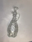 Vintage Anchor Hocking Star Of David Cruet Oil Vinegar With Stopper