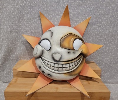 Five Night's at Freddy's Security Breach Sun Sundrop Latex Rubber Halloween Mask