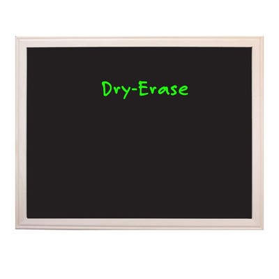 Wood Framed Black Dry Erase Board - 36'' x 48''