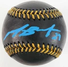 Michael Busch Chicago Cubs Signed Official MLB Black Leather Baseball BAS