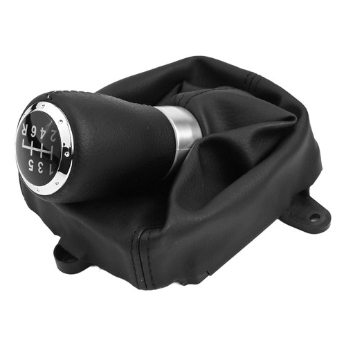 Black Leather Finish 6 Speed Gear Shift Knob for For HONDA For ACCORD VIII - Picture 8 of 12