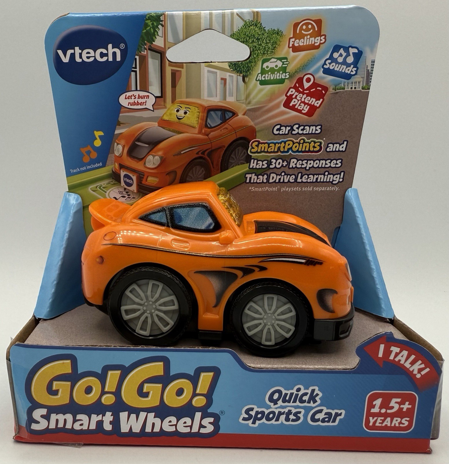 VTech Go Go Smart Wheels Cruisin' Convertible Orange Car 30+