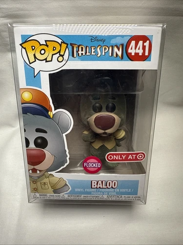 Funko Pop! Disney Flocked Talespin Baloo # 441 Target Exclusive NIB w/ Protector