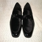 MEN'S SIZE 9M STACY ADAMS SLIP ON BLACK W/VELVET DRESS FORMAL LOAFERS SHOES — photo 6