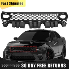 For Dodge Charger SRT Scat Pack 2015-2023 Black Front Bumper Grille W/ Air Duct
