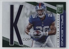 2019 Panini Donruss Elite Spellbound Green Saquon Barkley #SP-37 07rd