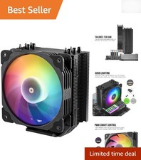 5 Heat Pipe CPU Cooler with PWM Control  Addressable RGB for Gaming Builds