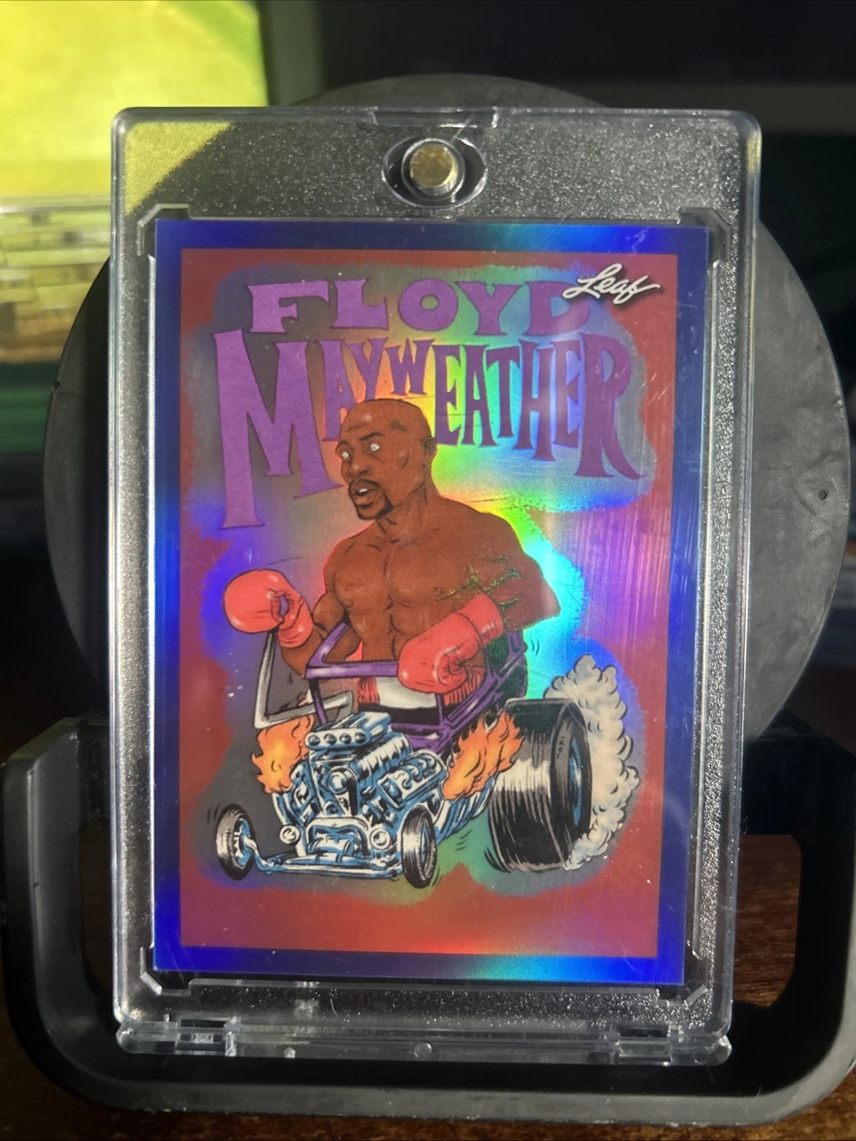 Floyd Mayweather JR. 2025 Leaf Metallic Imaginations Blue #/49 #MI-4