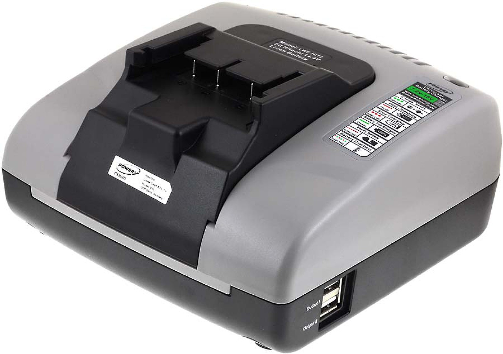 Caricabatterie Powery USB per Hitachi WH 18DBDL