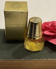 Vintage Avon Golden Thimble CHARISMA Cologne 2 Fl OZ Made In USA FULL BOTTLE