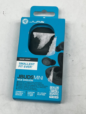 JLab JBuds Mini TWS Earbuds Salbeigrau In-ear Kopfhörer  OVP #TK1535A