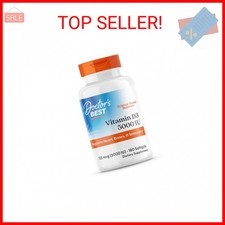 Doctor's Best Vitamin D3 5000IU, Non-GMO, Gluten  Soy Free, Regulates Immune Fu