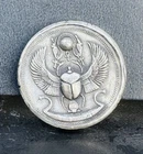 ONE (1) OUNCE .999 FINE SILVER ROUND🔥MK BARZ “EAGLES WINGS” SKULL/CROSS NUGGET