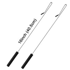 Jakeei 2 Pack 16 inch Puppet Handles Arm Control Rod Metal 16 inches, Silver