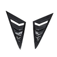 Front Side Window Louvers Compatible with V-W Volks-wagen Golf 7 Carbon Pattern