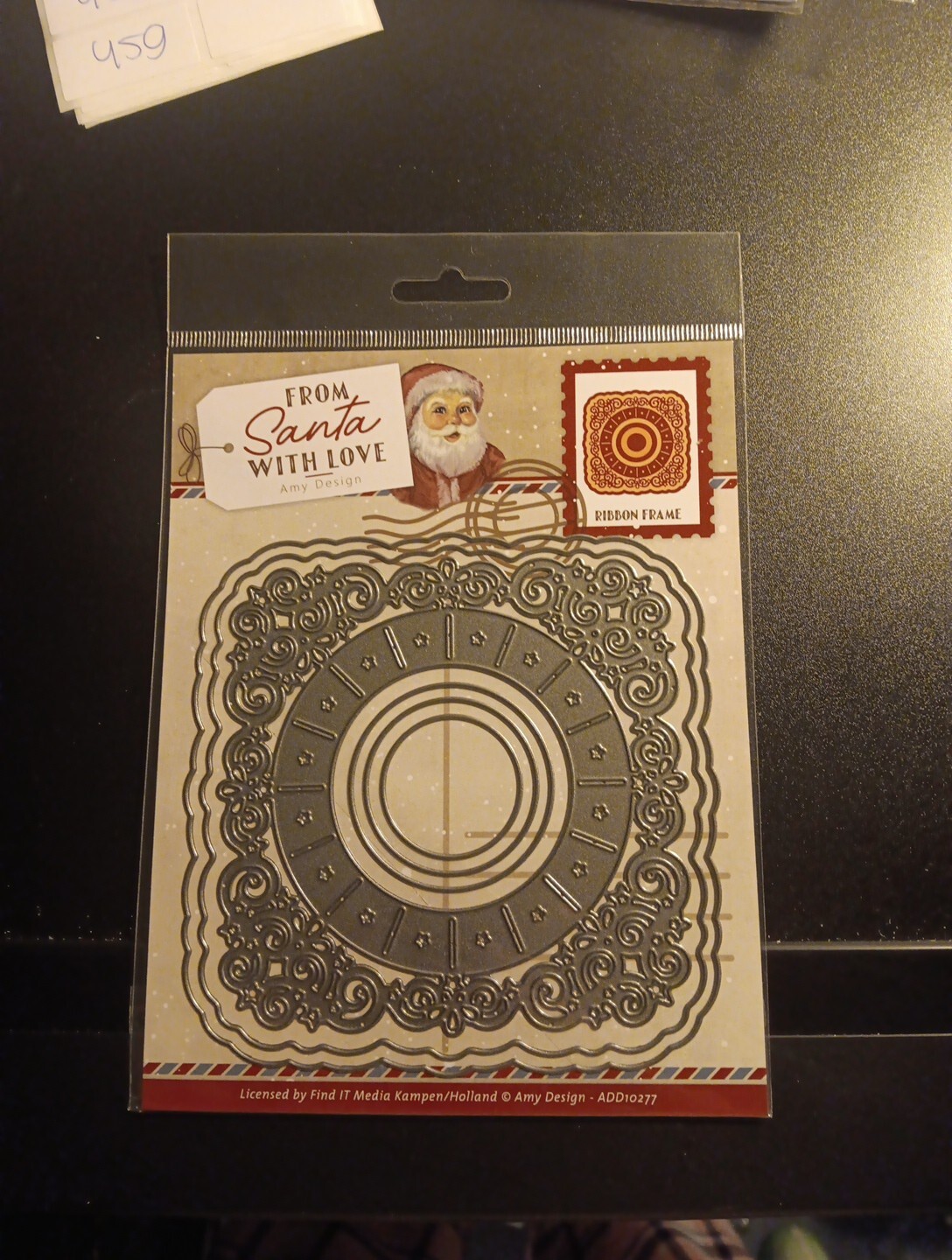 CUTTING DIES FOR SCRAPBOOKING  NEW (JJ456) FROM SANTA WITH LOVE RIBBON FRAME