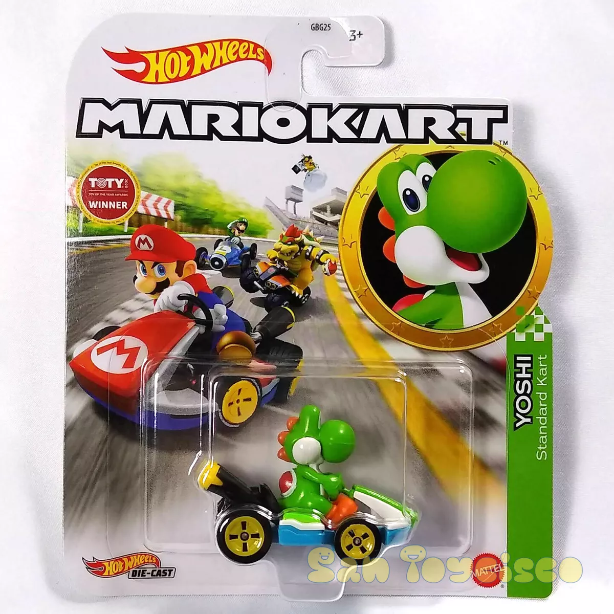 Hot Wheels Mario Kart Mario, Standard Kart Vehicle 