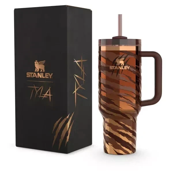 Stanley x Tyla Tyger 40oz Limited Edition Quencher H2.0 Flowstate Tumbler NEW - Image 4 of 4