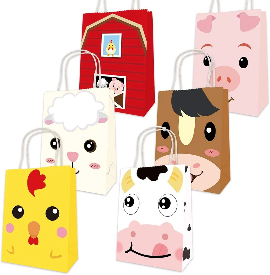 Фермерские сумки для животных для скотного двора вечеринки подарок на день рождения лакомство лакомство сумка для декораций - Изображение 2 из 4