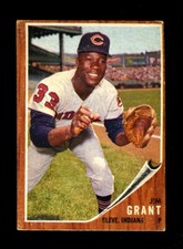 1962 Topps #307 Mudcat Grant VG/EX Very Good/Excellent Indians