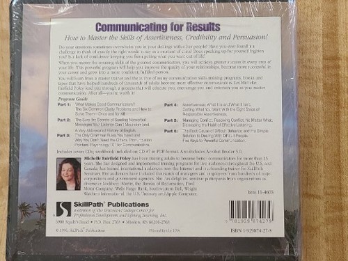 Communicating for Results 6-audio Cd Set - New & Factory Sealed - Imagen 2 de 2