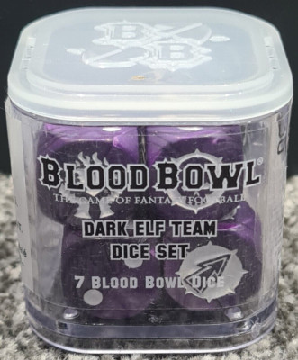 Games Workshop Bloodbowl Dunkelelfen Team Würfel Würfel Set Blood Bowl Elfen Neu in OVP Neu