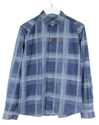 G-Star Cargo Line RCO Nevada Geometric Hemd Herren XL Kariert Gespreizter Kragen - Bild 1 von 4
