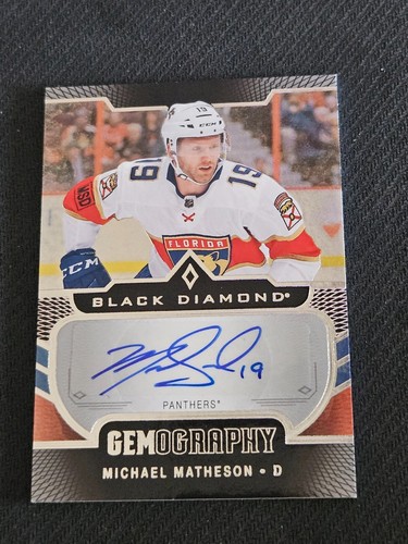 2018-19 UPPER DECK BLACK DIAMOND MICHAEL MATHESON G-MM GEMOGRAPHY AUTO