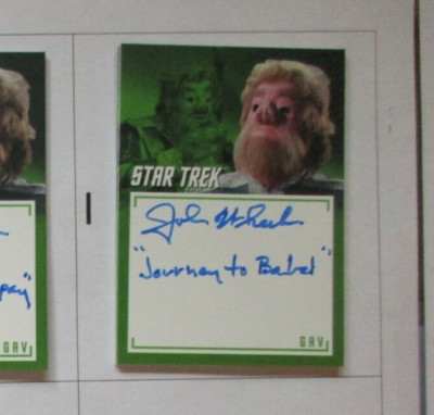 Star Trek TOS Archives & Inscriptions John Wheeler (JOURNEY) Autograph A31 - I