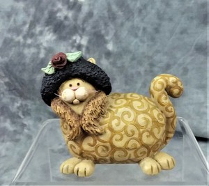 COLLECTIBLE DECORATIVE GOLD CAT BLOSSOM BUCKET? CAT LOVER LOOK! | eBay