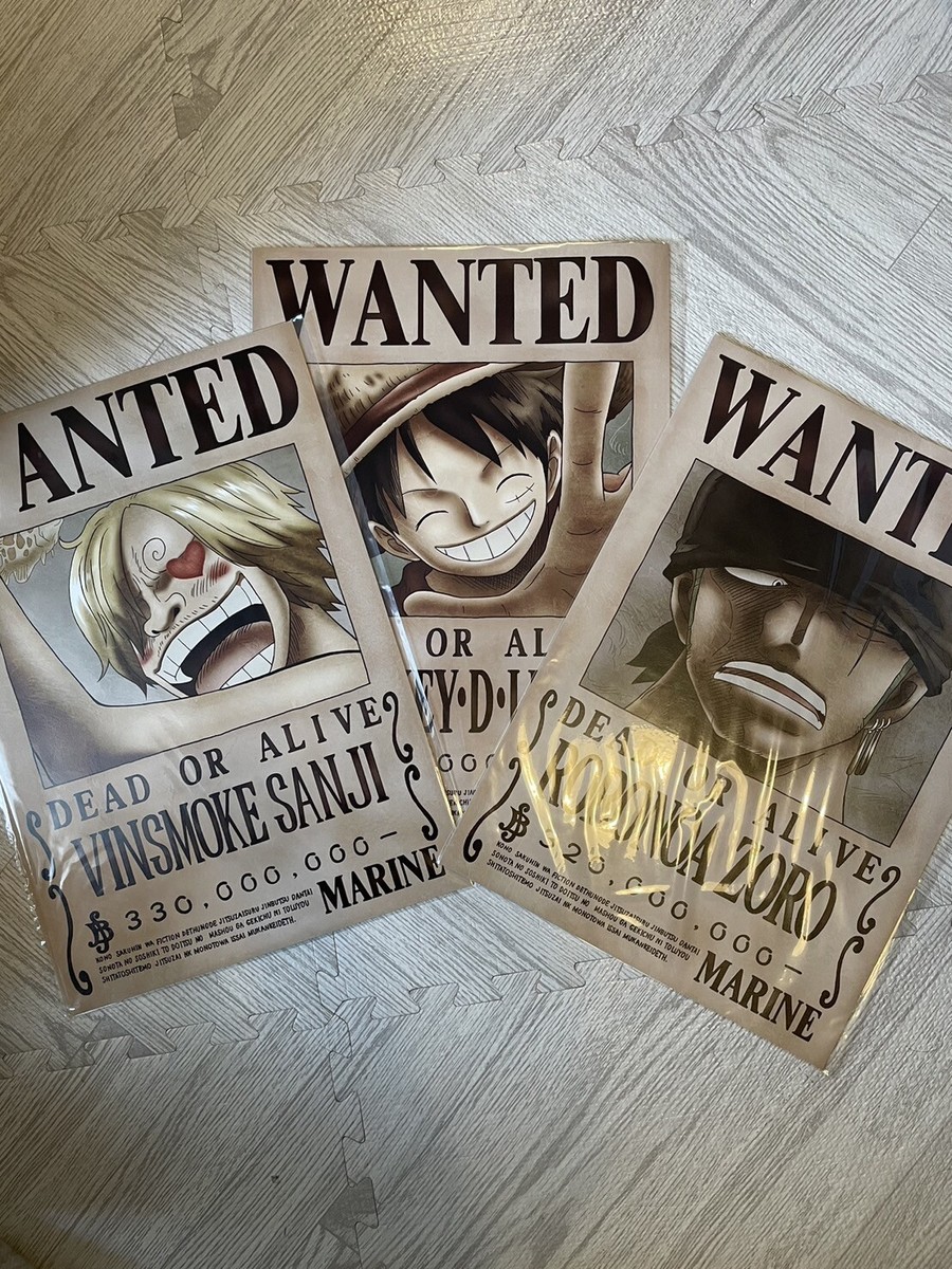 ONE PIECE WANTED POSTER Monkey D Luffy NEWS OFFICIAL ONE PIECE WANTED POSTER Monkey D Luffy NEWS OFFICIAL