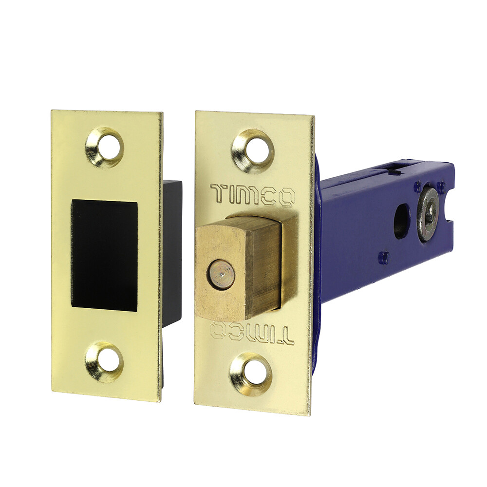 Timco Architectural Tubular Deadbolt Brass Nickel 103.5 case / 82.5 backset Pack