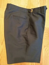 VINTAGE DIVOTS GOLF SHORTS MEN'S SIZE 38 NAVY BLUE LIGHTWEIGHT COTTON BLEND