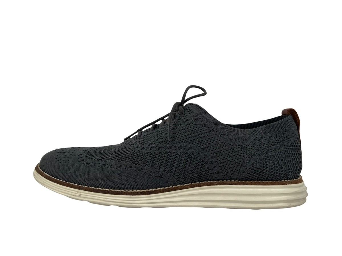 Cole Haan Mens Original Grand Stitchlite Wingtip Oxford Gray  display picture 3